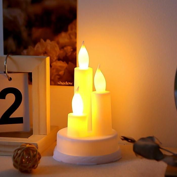 2 Pcs LED Candles Lights – Elegant Flameless Glow for Every Occasion